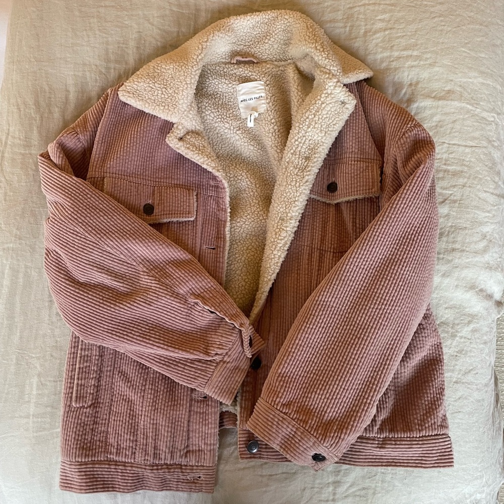 Avec Les Filles Pink Corduroy Jacket